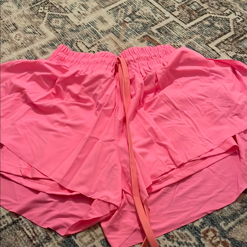 Pink Layered Skirt with Elastic Waistband